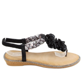 Sandali neri JN11-11 Nero