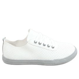 Sneakers stringate grigie e bianche LA44 Grey bianco grigio