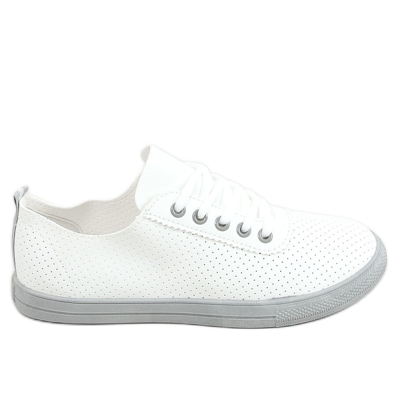 Sneakers stringate grigie e bianche LA44 Grey bianca grigio