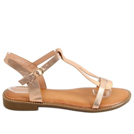 Sandali donna champagne C35-CH Champagne rosa d'oro