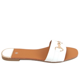 Pantofole da donna bianche N-109 White bianco