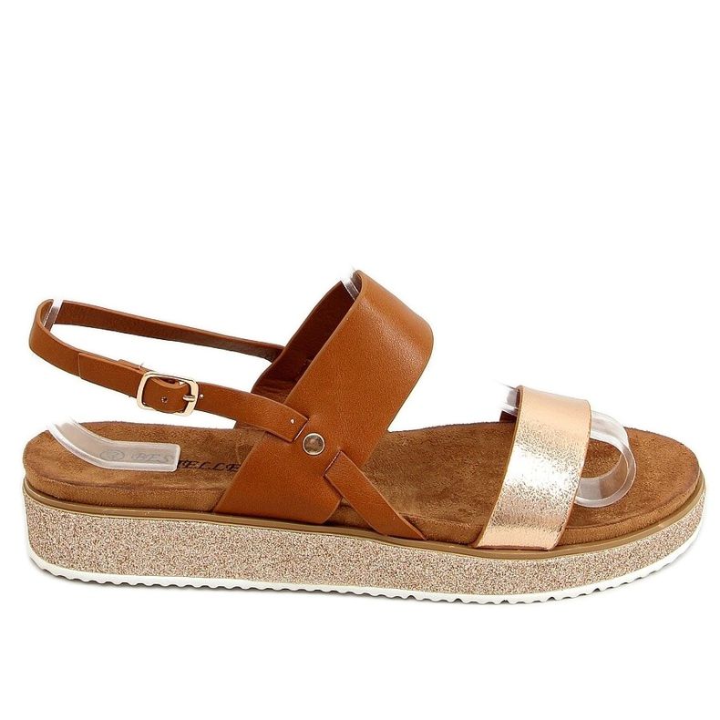 Sandali donna cammello 100-138SA-1 Cammello marrone