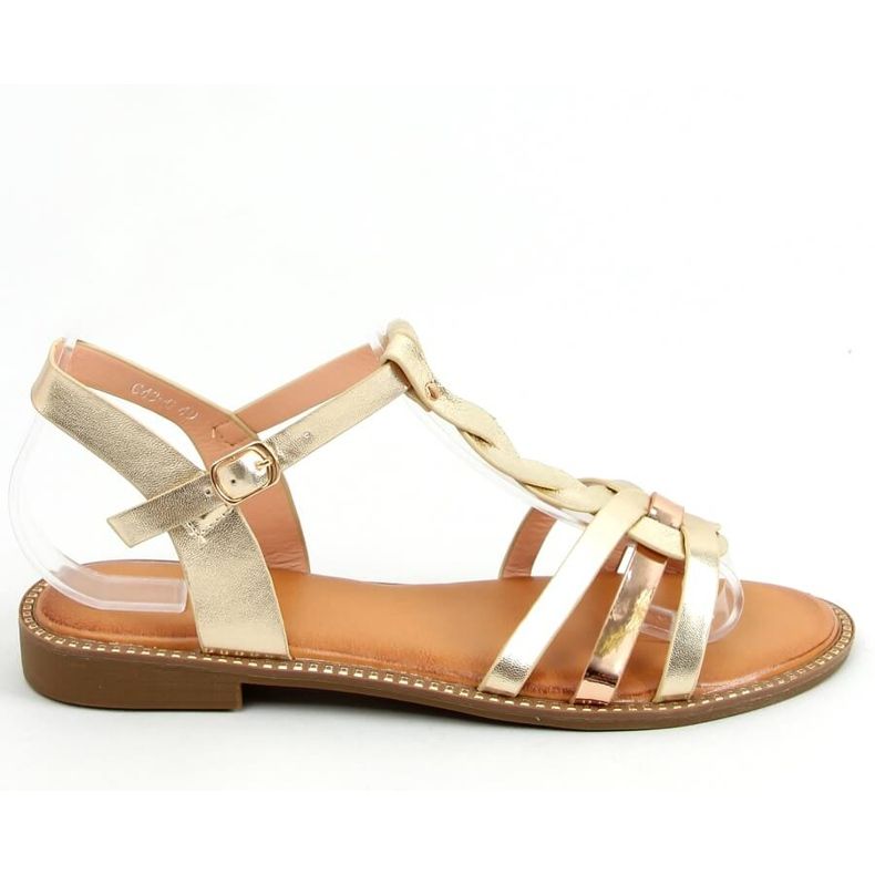 Sandali da donna dorati C43 Gold d'oro