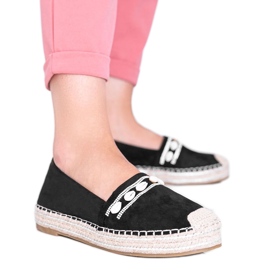 Espadrillas nere con conchiglie Sea Side nero