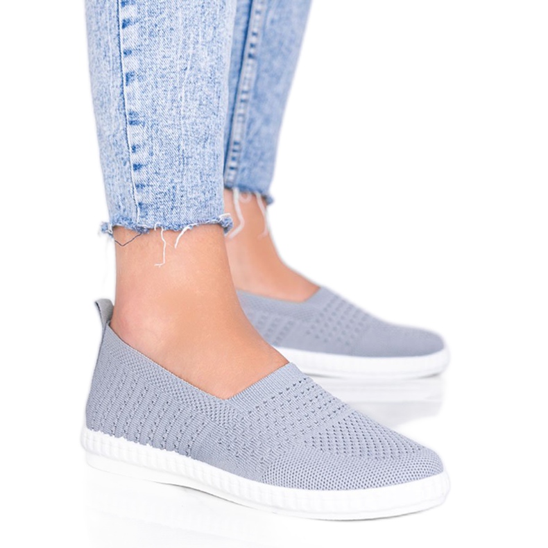 Le sneaker Funk traforate Slip On grigie grigio