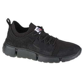 Scarpe Tommy Hilfiger Jeans Chunky Mono Sock Lea Trainers M EM0EM00679-BDS nero