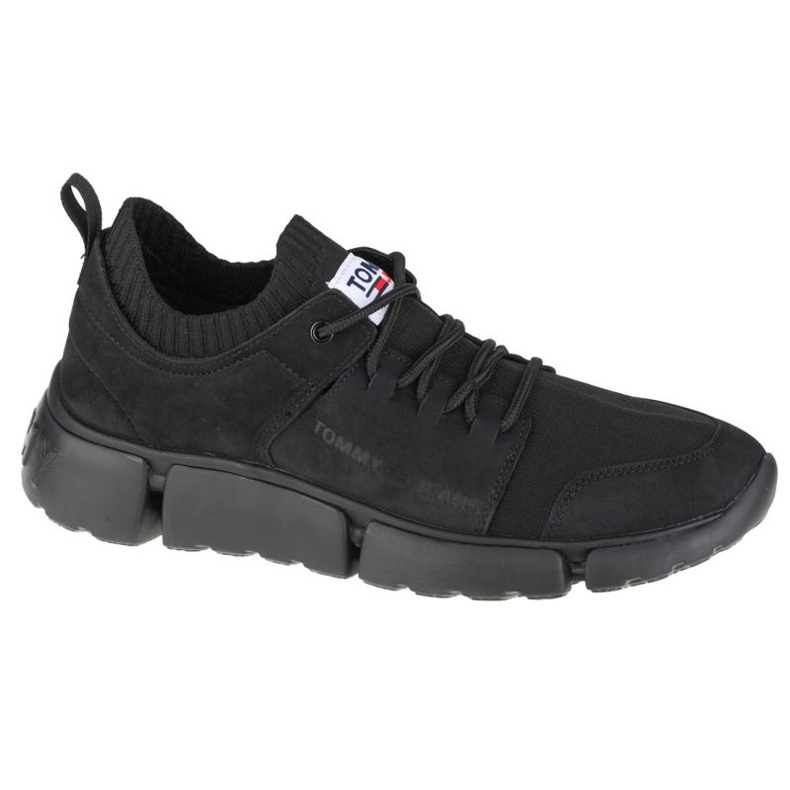 Scarpe Tommy Hilfiger Jeans Chunky Mono Sock Lea Trainers M EM0EM00679-BDS nero