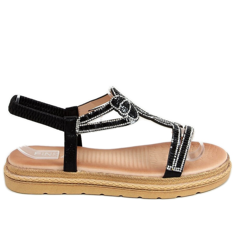 Sandali neri da donna JN11-34 Black nero