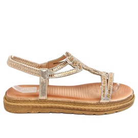 Sandali da donna oro JN11-34 Oro d'oro