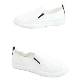 Sneakers slip-on bianche LA45 Nere bianco nero