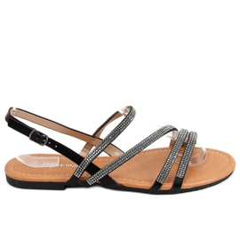 Sandali Neri con Cubic Zirconia 4046 Black nero
