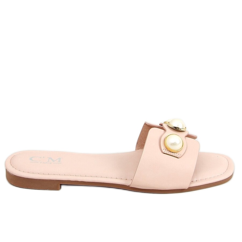 Ciabatte con perle 55-37 Rosa