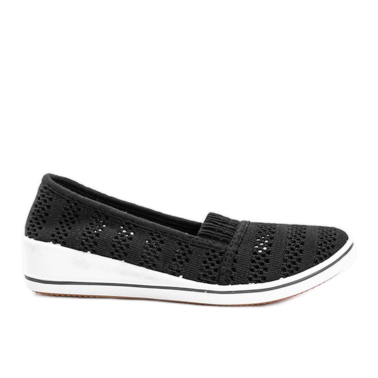 Sneakers Slip On nere sulla zeppa SoHo nero