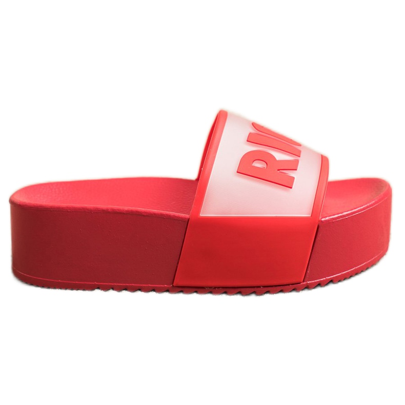 Small Swan Pantofole con plateau ricche rosso