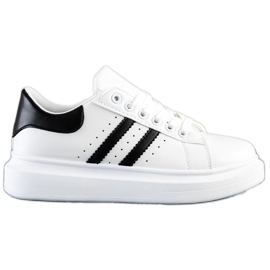 SHELOVET Sneakers Classiche Con Righe bianca