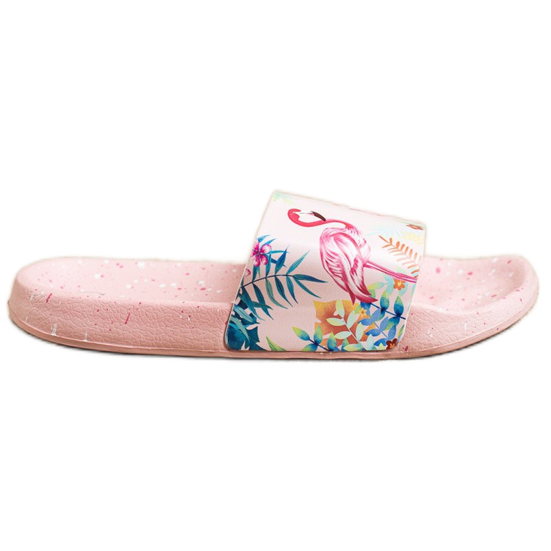 Bona Infradito alla moda con fenicottero rosa