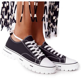 Sneakers classiche da donna nere Feeling Good bianca nero