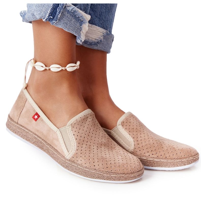 Espadrillas traforate Big Star FF276035 Beige