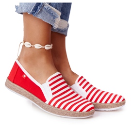 Espadrillas da donna Big Star HH276003 Rosso-Bianco