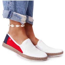 Espadrillas da Donna Big Star HH276009 Bianche e Rosse bianco rosso blu navy