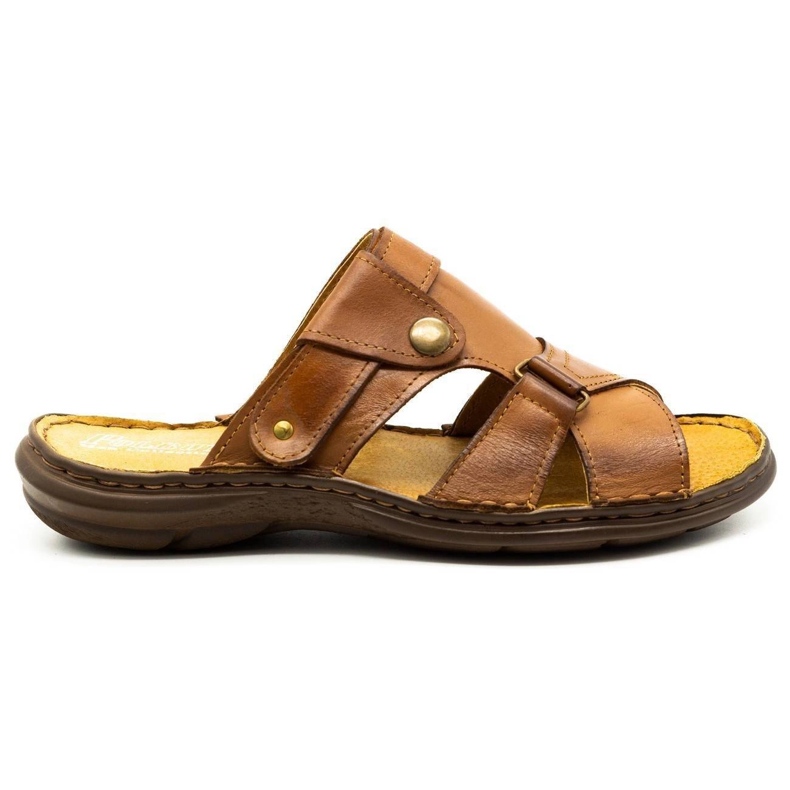 Polbut Pantofole da uomo 024 cammello marrone
