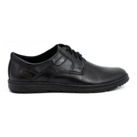 Joker Scarpe da uomo in pelle nere 536J nero