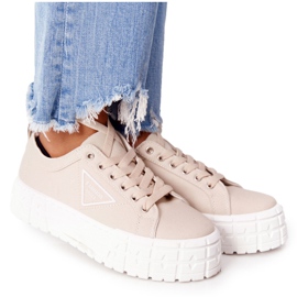 Sneakers Donna Beige Big City Life