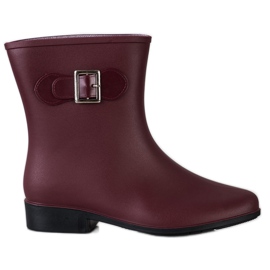 SHELOVET Galosce in gomma con fibbia rosso