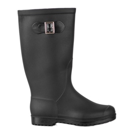 SHELOVET Alte galosce in gomma nero