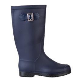 SHELOVET Alte galosce in gomma blu navy blu