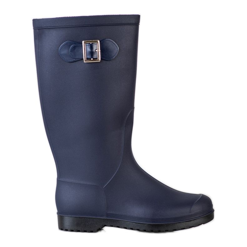 SHELOVET Alte galosce in gomma blu navy blu