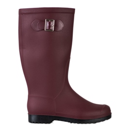 SHELOVET Alte galosce in gomma rosso