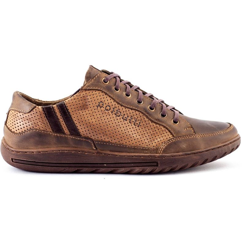 Polbut Scarpe casual da uomo marroni JOK31 marrone