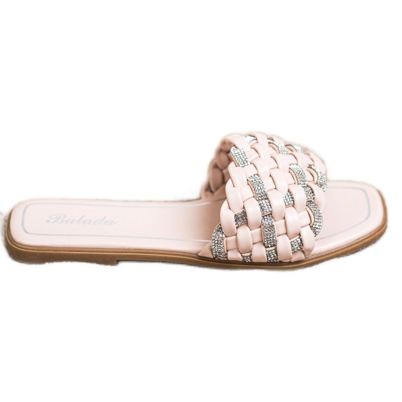 Balada Ciabatte Con Cubic Zirconia beige