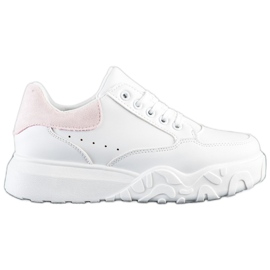 SHELOVET Scarpe da ginnastica bianche alla moda bianca