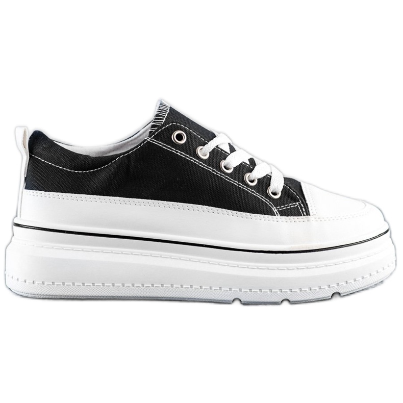 Seastar Sneakers alla moda sulla piattaforma nero