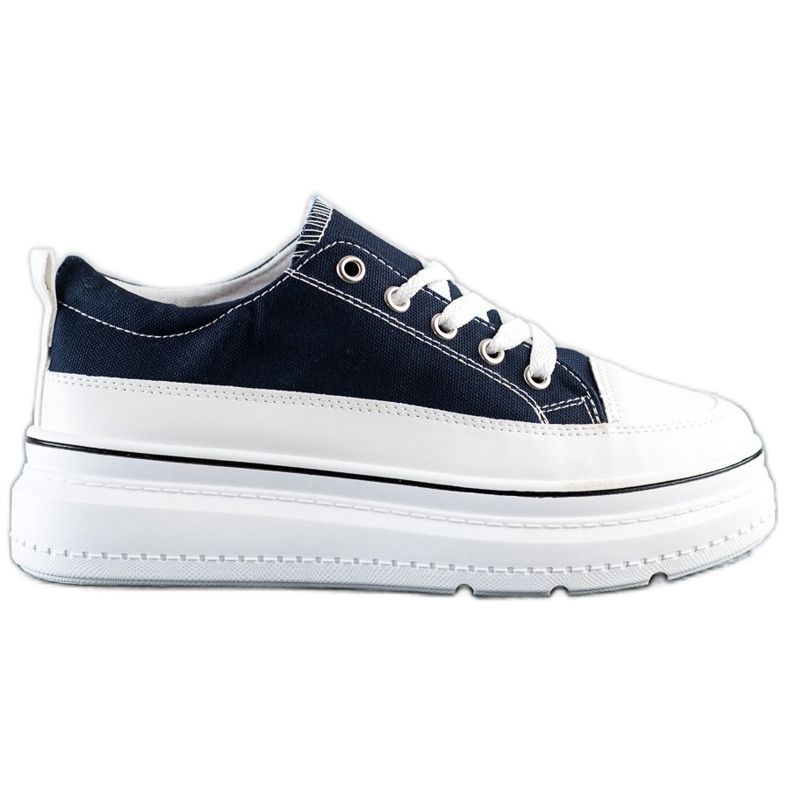 Seastar Sneakers alla moda sulla piattaforma blu navy blu