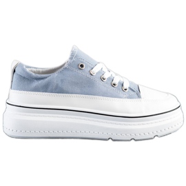 Seastar Sneakers alla moda sulla piattaforma blu
