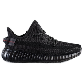 SHELOVET Sneakers in tessuto sulla piattaforma nero