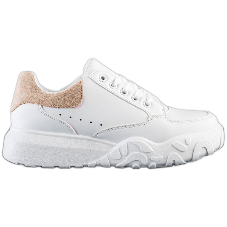 SHELOVET Scarpe da ginnastica bianche alla moda bianca