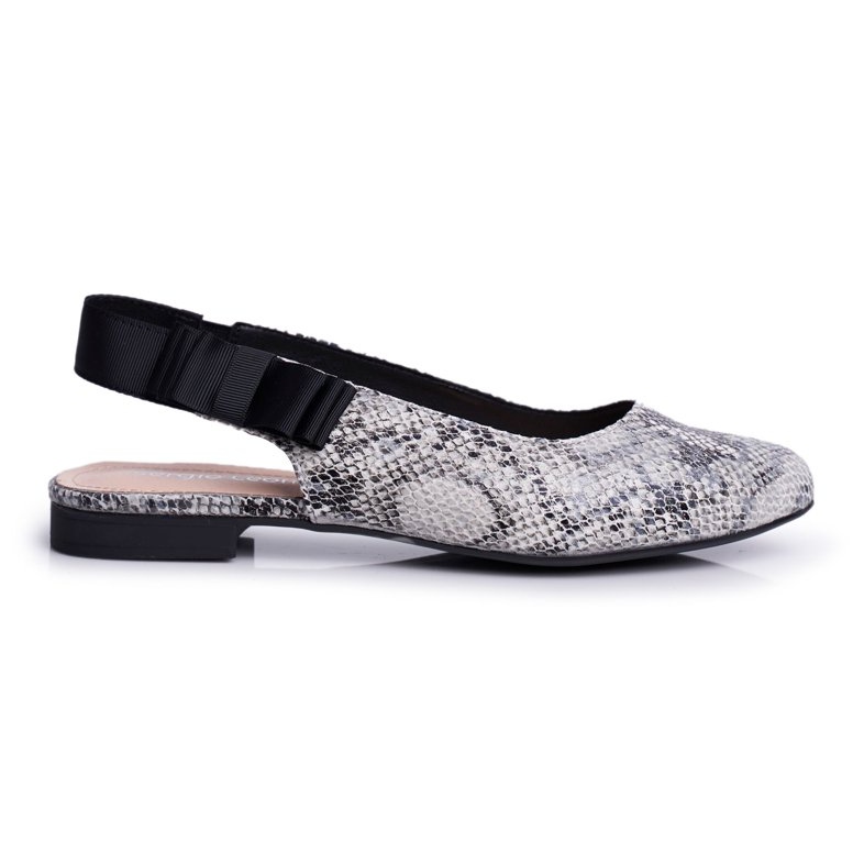 Ballerine da donna Sergio Leone Grey Snake BL615 Lilon beige nero grigio
