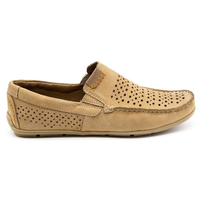 Olivier Scarpe da uomo mocassino 906 per l'estate beige