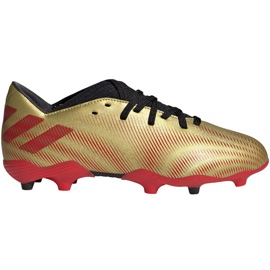 Scarpe da calcio Adidas Nemeziz Messi.3 Fg Jr FY0807 arancione, oro d'oro