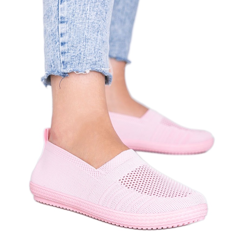 Sneakers rosa intenso Slip On traforate