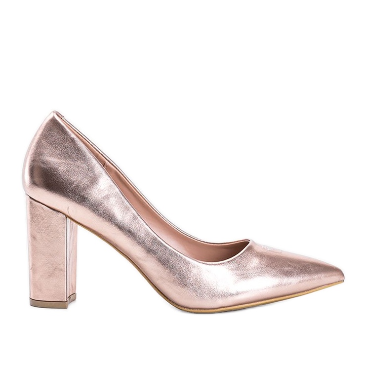 Pumps rosa metallizzate sul post di Biancaa