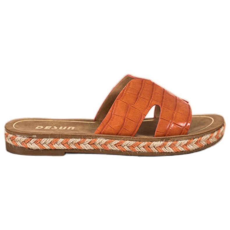 SHELOVET Pantofole casual arancioni arancia