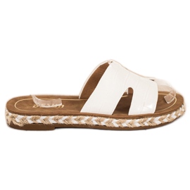 SHELOVET Pantofole bianche casual bianca