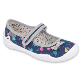 Scarpe per bambini Befado 114Y429 blu navy grigio