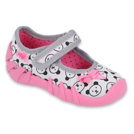 Scarpe per bambini Befado 109P220 rosa grigio