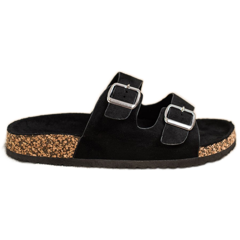 Evento Pantofole Casual Con Fibbia nero